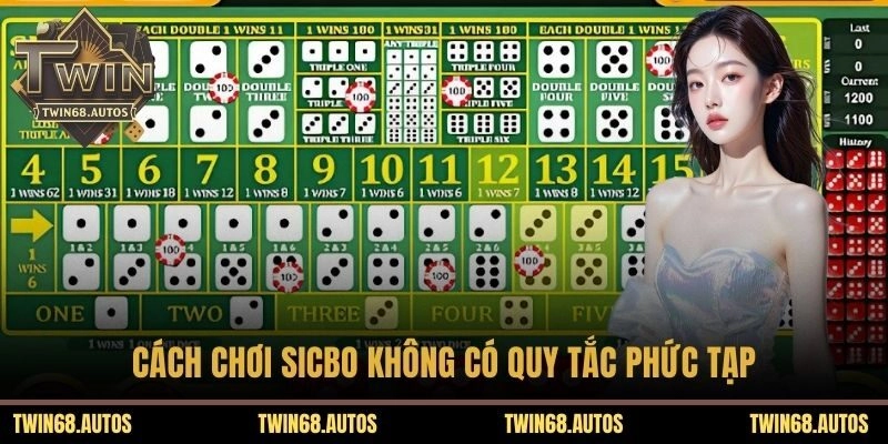Cách chơi sicbo không có quy tắc phức tạp